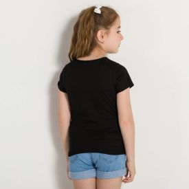 Blusa 6 a 12 anos Malha Naruto Brandili Preto