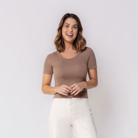 Blusa Feminina Canelada Sem Costura Patricia Foster