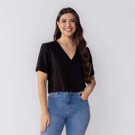Blusa Feminina Com Botões E Decote V Patricia Foster
