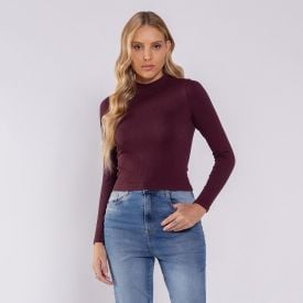 Blusa Feminina Manga Longa Sem Costura Boby Blues