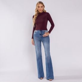 Blusa Feminina Manga Longa Sem Costura Boby Blues
