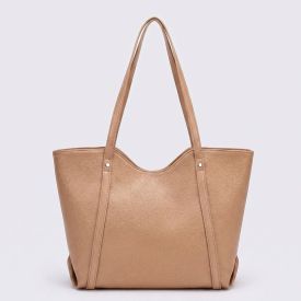 Bolsa Feminina Tote Bag Alice Palucci Taupe