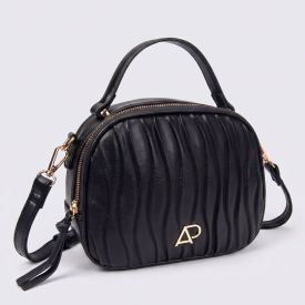 Bolsa Feminina Transversal  Alice Palucci Preto