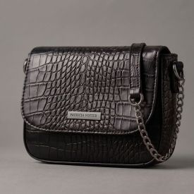 Bolsa Feminina Transversal Patricia Foster - PRETO U