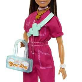 Boneca Do Filme Barbie Terno De Moda Rosa  - HPL76