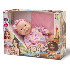 Boneca New Born Caucasiana Divertoys