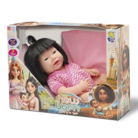Boneca New Born Princess Asiática Divertoys