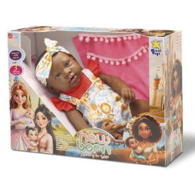 Boneca New Born Princess Negra Divertoys