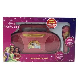 Boombox E Karaok&ecirc; Princesas Candide - Rosa
