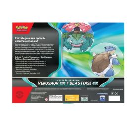 Box Pok&eacute;mon Venusaur Ex E Blastoise Ex Cole&ccedil;&atilde;o Premium - Copag