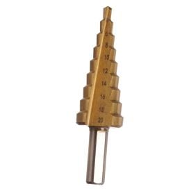 Broca Escalonada 4-20Mm Hss Titânio Corneta