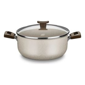 Caçarola Aluminio Antiaderente Aura 22Cm Mta - Baunilha