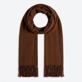 Cachecol Feminino Em Tricot Com Franja Boby Blues Cafe