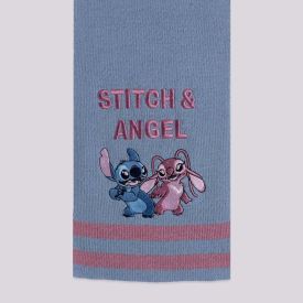 Cachecol Infantil Menina 4 A 10 Anos Disney Stitch & Angel