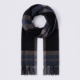 Cachecol Masculino Em Tricot Thing Xadrez 1