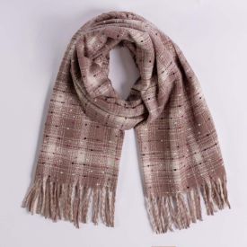 Cachecol Xadrez Feminino Com Franja Boby Blues