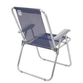 Cadeira De Praia Alumínio Master Creta Tramontina - Azul Escuro