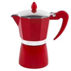 Cafeteira Italiana De Alumínio Hauskraft 300Ml - Vermelho