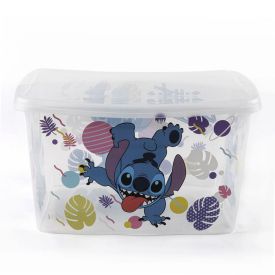 Caixa Organizadora Decorada Stitch Plas&uacute;til 19 Litros - Stitch
