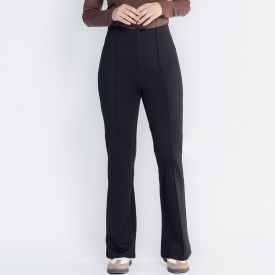 Calça Feminina Reta Malha Ponto Roma Patricia Foster
