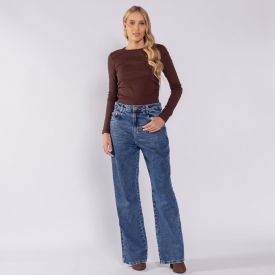 Calça Jeans Feminina Wide Leg Boby Blues 