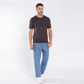 Calça Jeans Masculina Reta Skater Thing Azul Medio