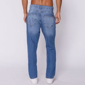 Calça Jeans Masculina Reta Thing Azul Medio