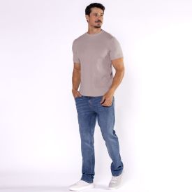 Calça Jeans Masculina Slim Marc Alain Azul Medio