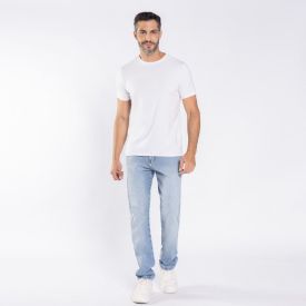 Calça Jeans Masculina Slim Thing Azul Claro