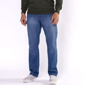 Calça Jeans Masculina Tradicional Marc Alain Azul Medio