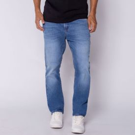 Calça Jeans Masculina Tradicional Marc Alain Azul Medio