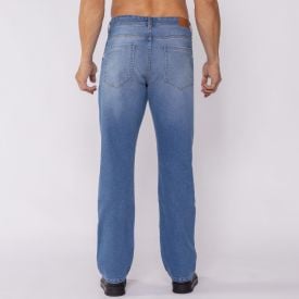 Calça Jeans Masculina Tradicional Marc Alain Azul Medio