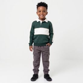 Calça Jogger Cargo Infantil Menino 4 A 10 Anos Hot Dog Chumbo