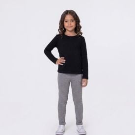 Calça Legging Térmica Infantil 4 a 10 Anos Marmelada Mescla