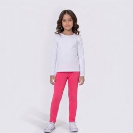 Calça Legging Térmica Infantil 4 a 10 Anos Marmelada Pink