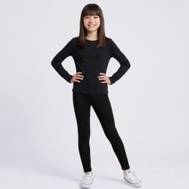 Calça Legging Térmica Juvenil 12 a 16 Anos Marmelada Preto