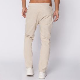 Calça Masculina Five Pocket Em Sarja Marc Alain Bege