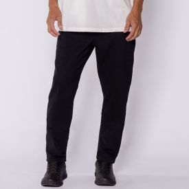 Calça Masculina Slim Em Sarja Marc Alain Preto