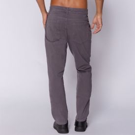 Calça Masculina Slim Em Sarja Marc Alain Cinza