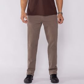 Calça Masculina Slim Em Sarja Marc Alain Rato