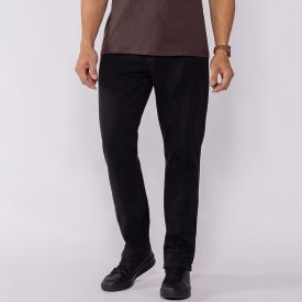 Calça Masculina Slim Em Sarja Marc Alain Preto