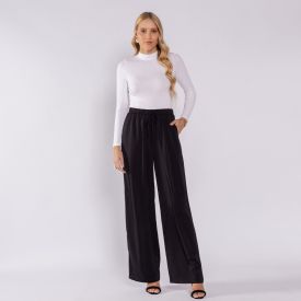 Calça Pantalona Estilo Pijama Patricia Foster