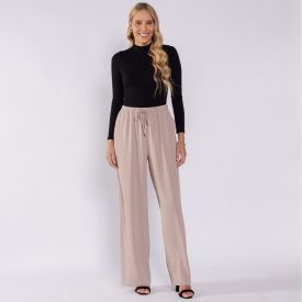 Calça Pantalona Estilo Pijama Patricia Foster