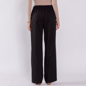 Calça Pijama Em Tecido Plano Boby Blues Preto