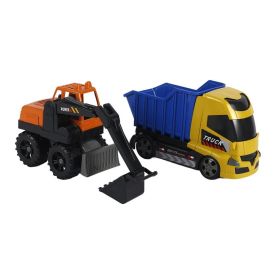 Caminh&atilde;o Basculante e Escavadeira Orange Toys - Sortido