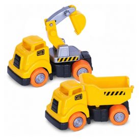 Caminhão Mtb Caçamba e Escavadeira Duo Trucks Mercotoys