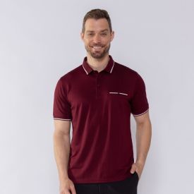 Camisa Polo Masculina Jacquard Marc Alain