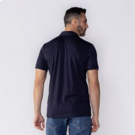 Camisa Polo Masculina De Piquet Com Bolso Marc Alain