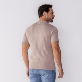 Camisa Polo Masculina Tricot Canelada Thing