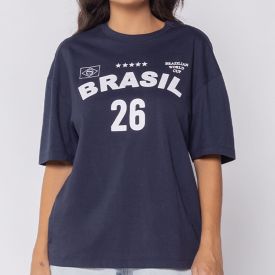 Camiseta Brasil Feminina De Algodão Scream